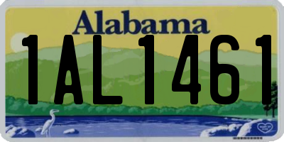 AL license plate 1AL1461