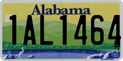 AL license plate 1AL1464