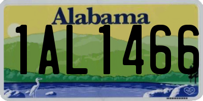 AL license plate 1AL1466