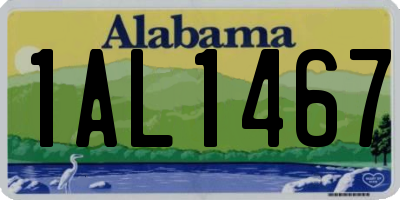 AL license plate 1AL1467