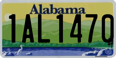 AL license plate 1AL1470