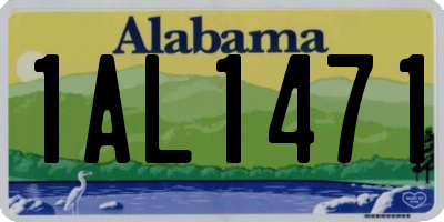 AL license plate 1AL1471