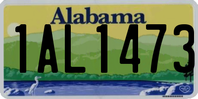 AL license plate 1AL1473