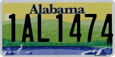 AL license plate 1AL1474