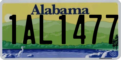 AL license plate 1AL1477