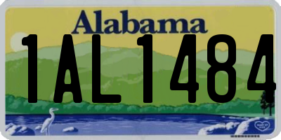 AL license plate 1AL1484