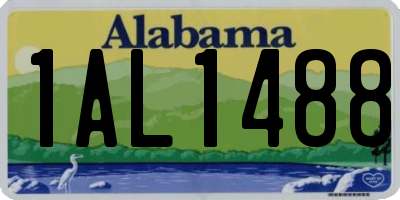 AL license plate 1AL1488