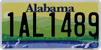 AL license plate 1AL1489