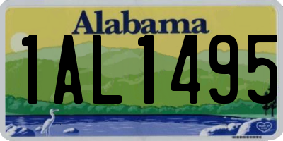 AL license plate 1AL1495