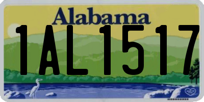 AL license plate 1AL1517