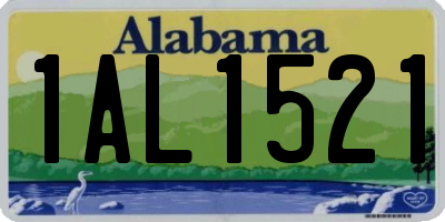 AL license plate 1AL1521