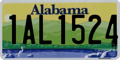 AL license plate 1AL1524