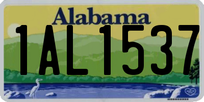AL license plate 1AL1537