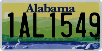 AL license plate 1AL1549