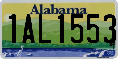 AL license plate 1AL1553