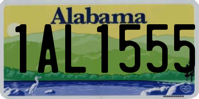 AL license plate 1AL1555