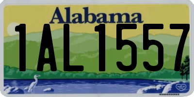 AL license plate 1AL1557
