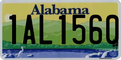 AL license plate 1AL1560