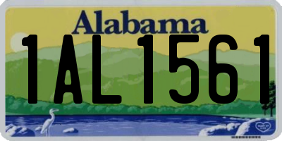 AL license plate 1AL1561