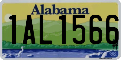 AL license plate 1AL1566