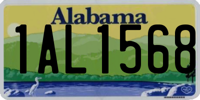 AL license plate 1AL1568