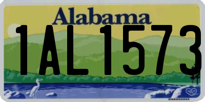 AL license plate 1AL1573
