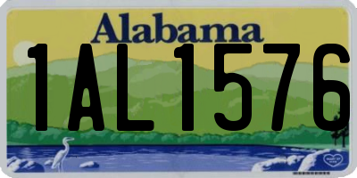 AL license plate 1AL1576