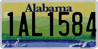 AL license plate 1AL1584