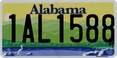 AL license plate 1AL1588