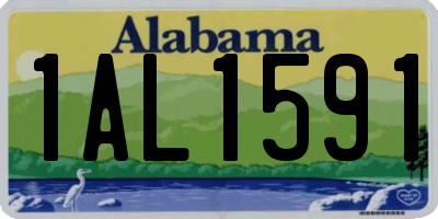 AL license plate 1AL1591