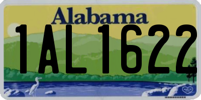 AL license plate 1AL1622