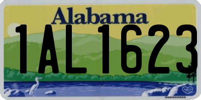AL license plate 1AL1623