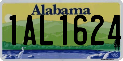 AL license plate 1AL1624