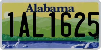 AL license plate 1AL1625