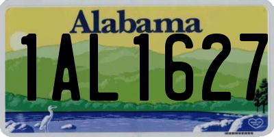 AL license plate 1AL1627