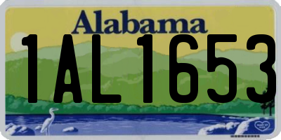 AL license plate 1AL1653