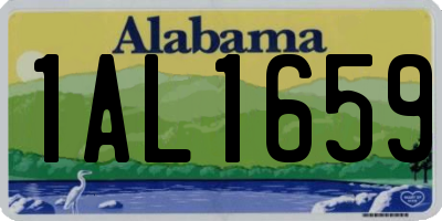 AL license plate 1AL1659