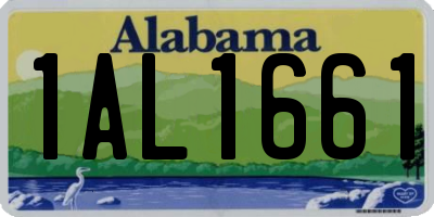 AL license plate 1AL1661
