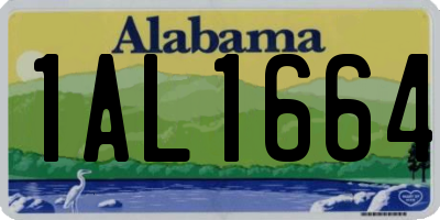 AL license plate 1AL1664