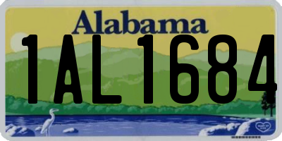 AL license plate 1AL1684