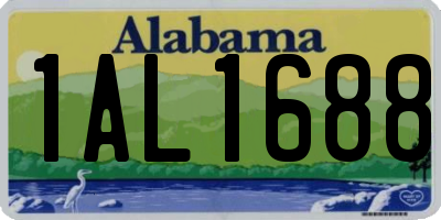 AL license plate 1AL1688