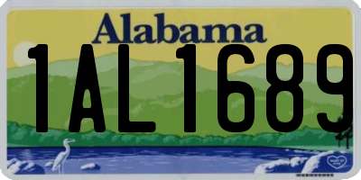 AL license plate 1AL1689