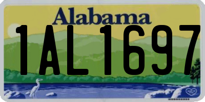 AL license plate 1AL1697