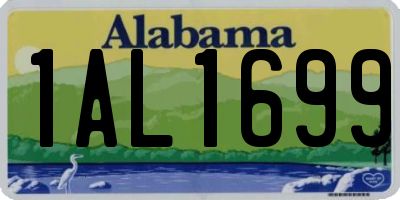 AL license plate 1AL1699