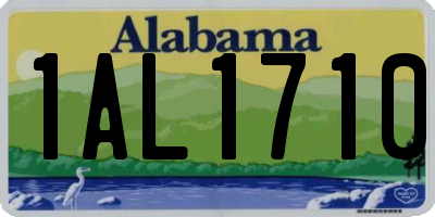 AL license plate 1AL1710