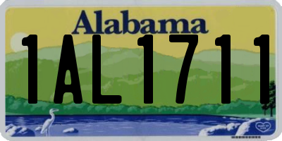 AL license plate 1AL1711
