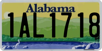 AL license plate 1AL1718