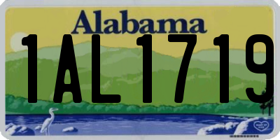 AL license plate 1AL1719