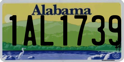 AL license plate 1AL1739