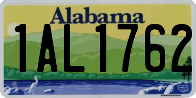 AL license plate 1AL1762